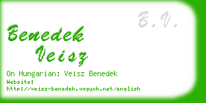 benedek veisz business card